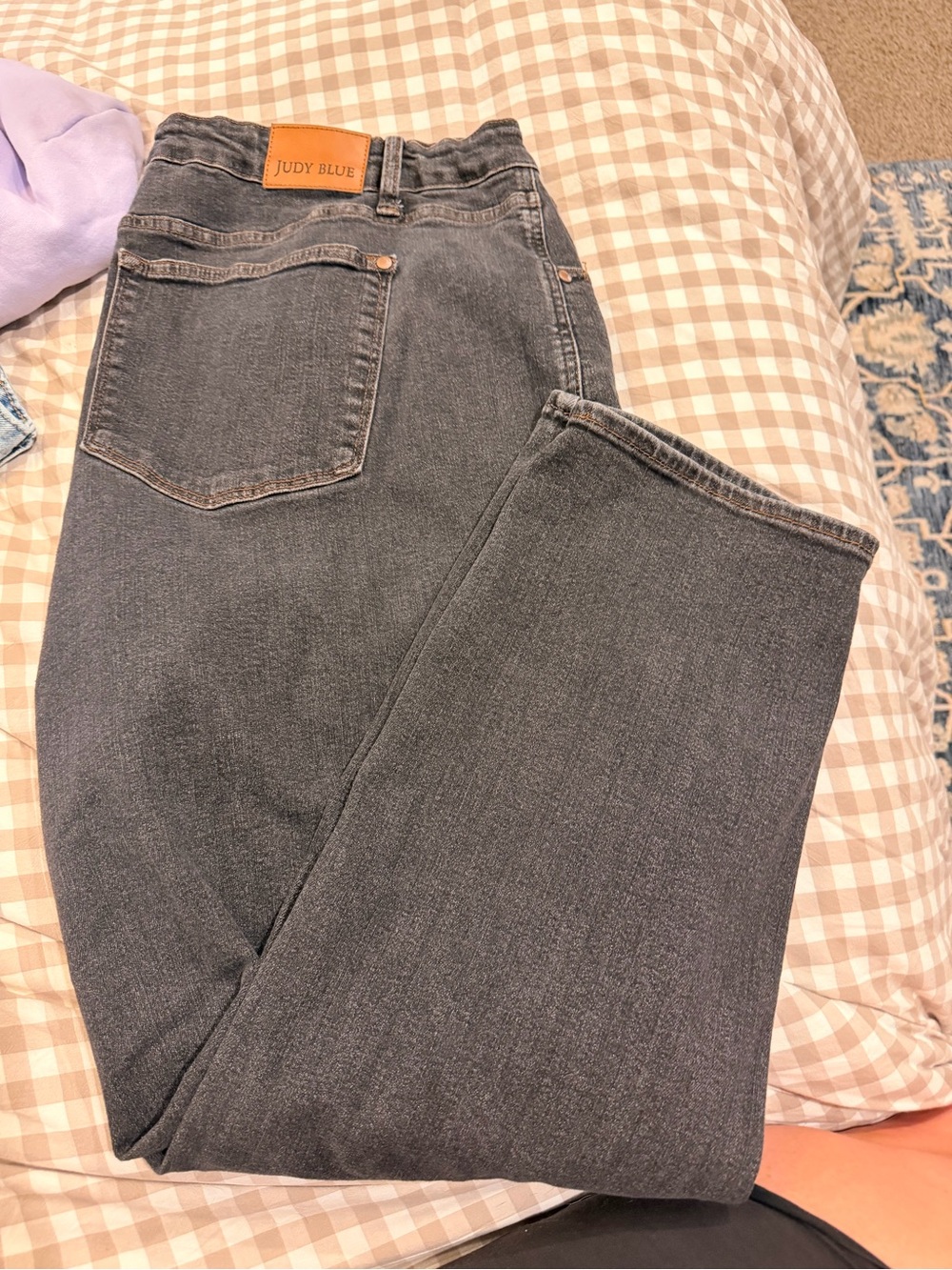 Judy Blue Women's Straight-Leg Gray High-Rise Jeans